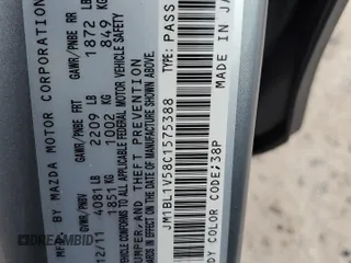 2012 Mazda 3 s Touring with VIN JM1BL1V58C1575388, listed as a Copart auction lot 79619744 with 132,627 mi miles and Salvage Title. Bid and sale history available at carsss.com. Image 13.
