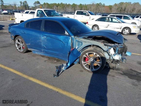 2020 Dodge Charger Scat Pack with VIN 2C3CDXGJ4LH211747, listed as a IAAI auction lot 41596561 with 65,359 mi miles. Bid and sale history available at carsss.com. Image 1.