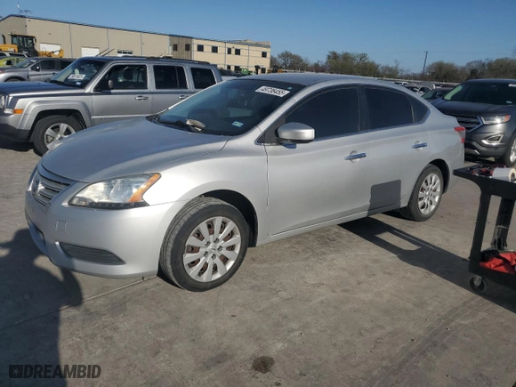 2014 Nissan Sentra S with VIN 3N1AB7AP7EY222750, listed as a Copart auction lot 49736455 with 126,273 mi miles and Salvage Title. Bid and sale history available at carsss.com. Image 1.