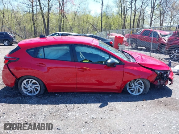 2024 Subaru Impreza with VIN JF1GUABC9R8873735, listed as a IAAI auction lot 42147090 with 2,460 mi miles and . Bid and sale history available at DreamBid. Image 13.