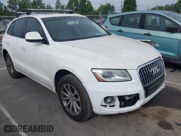 2016 Audi Q5 Premium with VIN WA1C2AFP4GA112218, listed as a IAAI auction lot 42365649 with 126,809 mi miles and . Bid and sale history available at DreamBid. Image 1.