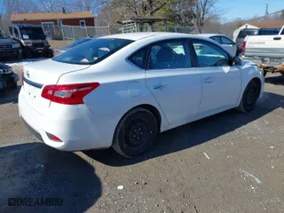 2019 Nissan Sentra S with VIN 3N1AB7AP4KY338354, listed as a IAAI auction lot 41555551 with 130,581 mi miles. Bid and sale history available at carsss.com. Image 4.