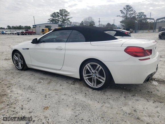 2012 BMW 6 Series 640i with VIN WBALW7C56CDX58172, listed as a Copart auction lot 44383255 with 140,240 mi miles and Salvage Title. Bid and sale history available at carsss.com. Image 2.