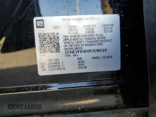 2023 Chevrolet Traverse LS with VIN 1GNEVFKWXPJ196519, listed as a Copart auction lot 48565805 with 26,113 mi miles and Salvage Title. Bid and sale history available at carsss.com. Image 14.