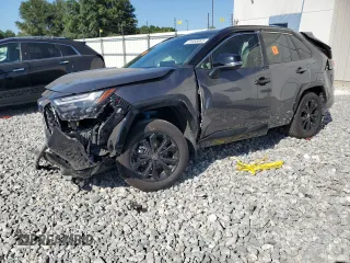2024 Toyota RAV4 Hybrid XSE with VIN 4T3E6RFV7RU144746, listed as a Copart auction lot 51058845 with 14,030 mi miles and Salvage Title. Bid and sale history available at carsss.com. Image 1.