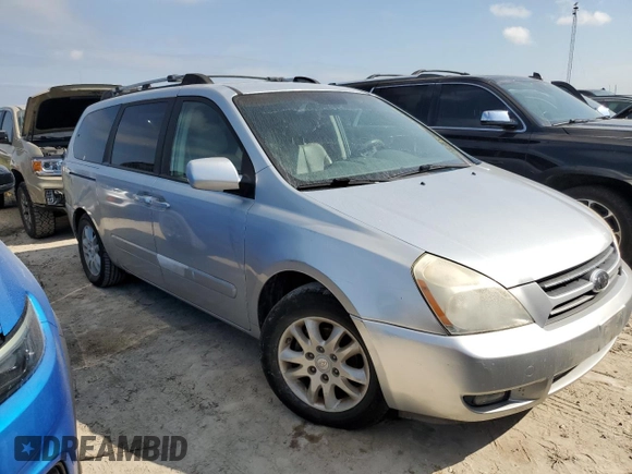 2006 Kia Sedona LX with VIN KNDMB233X66103297, listed as a Copart auction lot 75307764 with Not Provided miles and Salvage Title. Bid and sale history available at carsss.com. Image 4.