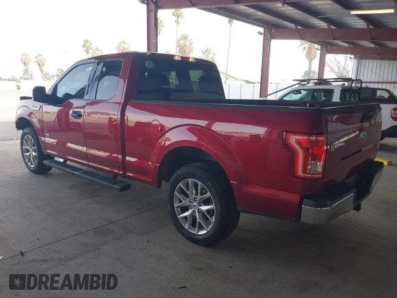 2015 Ford F-150 XL with VIN 1FTEX1CP1FFC30569, listed as a IAAI auction lot 41836652 with 126,443 mi miles. Bid and sale history available at carsss.com. Image 3.