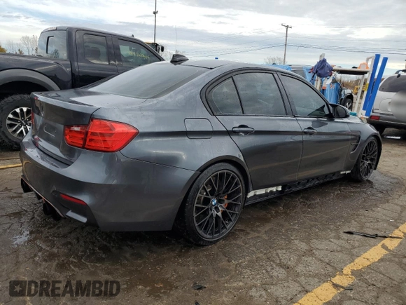 2015 BMW M3 z VIN WBS3C9C57FP803459, wystawiony jako Copart lot #78265344 z przebiegiem 32 535 mil mil oraz Szkoda całkowita • Salvage title. Historia ofert i sprzedaży dostępna na DreamBid. Obrazek 3.