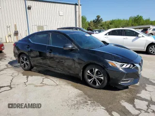 2020 Nissan Sentra SV with VIN 3N1AB8CV1LY256231, listed as a Copart auction lot 52805675 with 107,882 mi miles and Salvage Title. Bid and sale history available at carsss.com. Image 4.