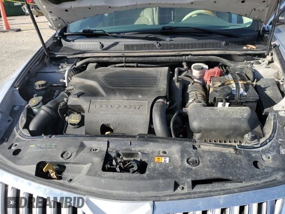 2010 Lincoln MKS EcoBoost with VIN 1LNHL9FT6AG612143, listed as a Copart auction lot 49469855 with 154,310 mi miles and Salvage Title. Bid and sale history available at DreamBid. Image 12.