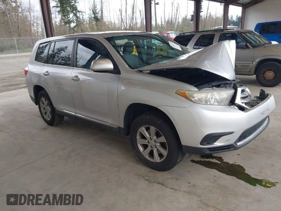 2013 Toyota Highlander with VIN 5TDZA3EH0DS043082, listed as a IAAI auction lot 41943547 with Not Provided miles and . Bid and sale history available at DreamBid. Image 1.
