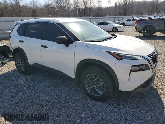 2023 Nissan Rogue S with VIN JN8BT3AA0PW003419, listed as a Copart auction lot 46536475 with 35,043 mi miles and Salvage Title. Bid and sale history available at DreamBid. Image 4.
