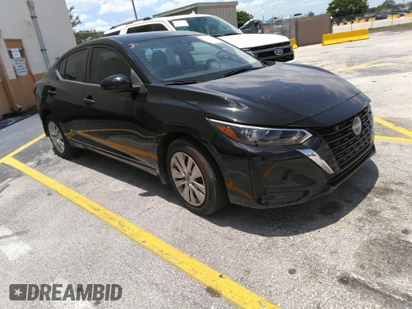 2024 Nissan Sentra S with VIN 3N1AB8BV9RY205649, listed as a IAAI auction lot 42071971 with 4,693 mi miles. Bid and sale history available at carsss.com. Image 1.
