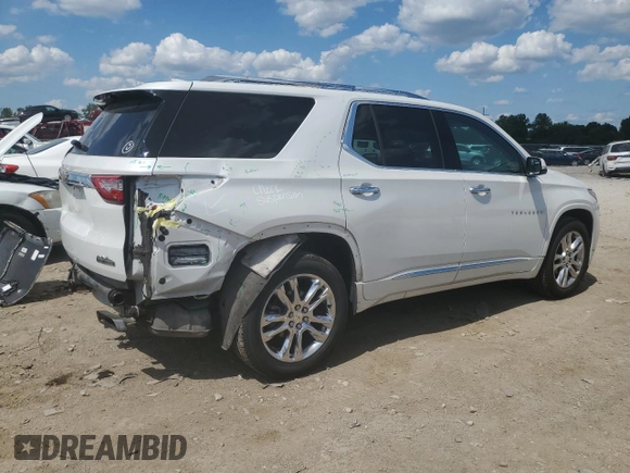 2018 Chevrolet Traverse High Country with VIN 1GNEVKKWXJJ105278, listed as a Copart auction lot 62791464 with 67,487 mi miles and Salvage Title. Bid and sale history available at carsss.com. Image 3.