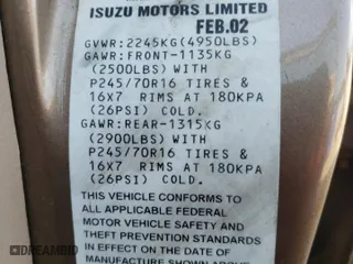 2002 Isuzu Rodeo S with VIN 4S2CK58W924327316, listed as a Copart auction lot 68512854 with 110,826 mi miles and Salvage Title. Bid and sale history available at carsss.com. Image 13.
