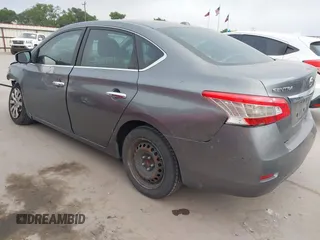 2015 Nissan Sentra S with VIN 3N1AB7AP1FY345428, listed as a IAAI auction lot 42044857 with 113,046 mi miles. Bid and sale history available at carsss.com. Image 3.