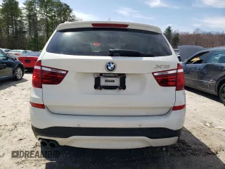2017 BMW X3 xDrive28i with VIN 5UXWX9C57H0T04700, listed as a Copart auction lot 51988925 with 121,499 mi miles and Salvage Title. Bid and sale history available at DreamBid. Image 6.