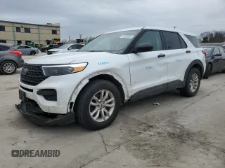 2021 Ford Explorer with VIN 1FMSK7BH5MGC45559, listed as a Copart auction lot 45323835 with 105,652 mi miles and Salvage Title. Bid and sale history available at carsss.com. Image 1.