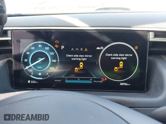 2022 Hyundai Tucson SEL with VIN 5NMJC3AE6NH127253, listed as a IAAI auction lot 41854480 with 38,956 mi miles and . Bid and sale history available at DreamBid. Image 7.