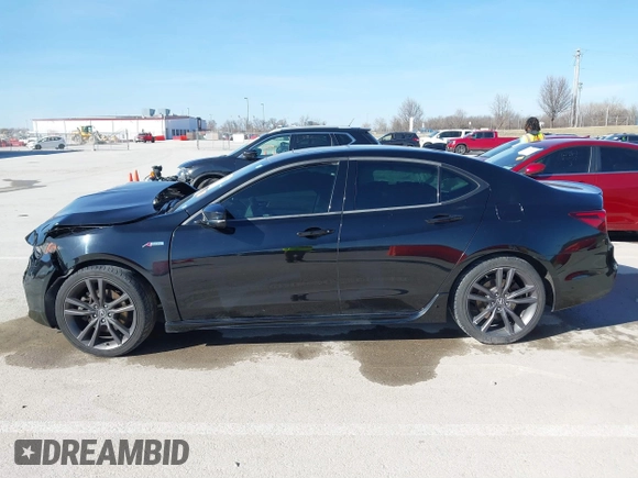 2018 Acura TLX w/A-SPEC Pkg with VIN 19UUB3F63JA004842, listed as a IAAI auction lot 41755857 with 134,777 mi miles. Bid and sale history available at carsss.com. Image 14.