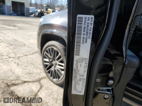 2022 Jeep Compass (RED) Edition with VIN 3C4NJDCB5NT156889, listed as a Copart auction lot 42326945 with Not provided miles and Salvage title. Bid and sale history available at DreamBid. Image 13.