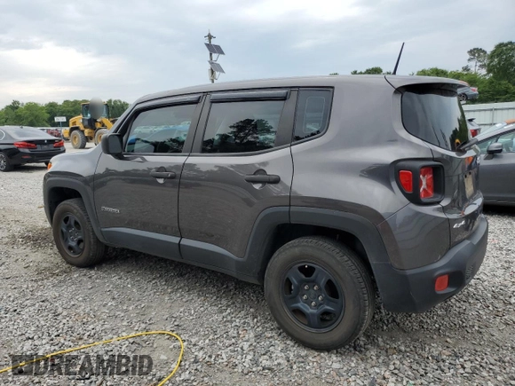 2018 Jeep Renegade Sport with VIN ZACCJBAB2JPJ55339, listed as a Copart auction lot 57557305 with 60,090 mi miles and Salvage title. Bid and sale history available at DreamBid. Image 2.