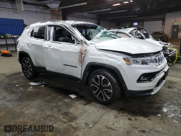 2023 Jeep Compass Limited with VIN 3C4NJDCN3PT569200, listed as a Copart auction lot 45602815 with 20,645 mi miles and Salvage Title. Bid and sale history available at carsss.com. Image 4.