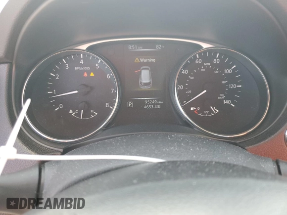 2015 Nissan Rogue SL with VIN 5N1AT2MV6FC874742, listed as a Copart auction lot 54903235 with 95,249 mi miles and Salvage Title. Bid and sale history available at DreamBid. Image 9.