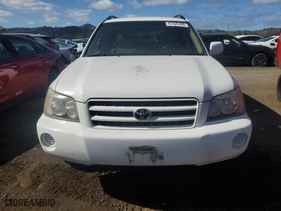 2002 Toyota Highlander with VIN JTEHF21A620064045, listed as a Copart auction lot 47420165 with 165,573 mi miles and Salvage Title. Bid and sale history available at carsss.com. Image 5.