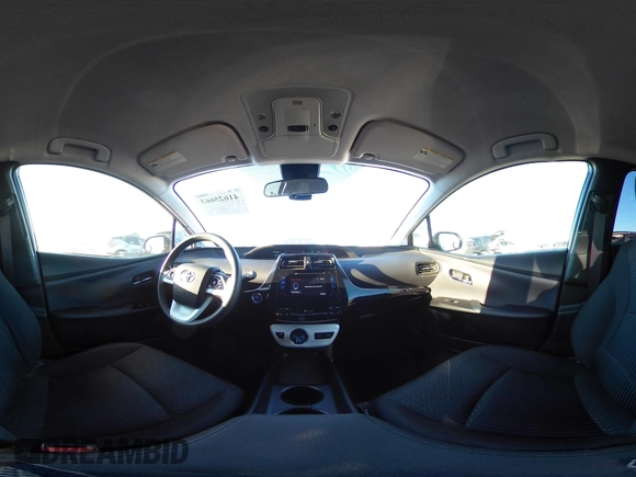 2017 Toyota Prius Two with VIN JTDKBRFU7H3571044, listed as a IAAI auction lot 41625663 with 89,343 mi miles and . Bid and sale history available at carsss.com. Image 19.