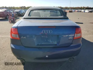 2006 Audi A4 3.0L with VIN WAUDT48H36K008081, listed as a Copart auction lot 76512014 with 0 mi miles and Salvage Title. Bid and sale history available at carsss.com. Image 6.
