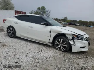 2017 Nissan Maxima Platinum with VIN 1N4AA6AP6HC381708, listed as a Copart auction lot 52283805 with 55,683 mi miles and Salvage Title. Bid and sale history available at carsss.com. Image 4.