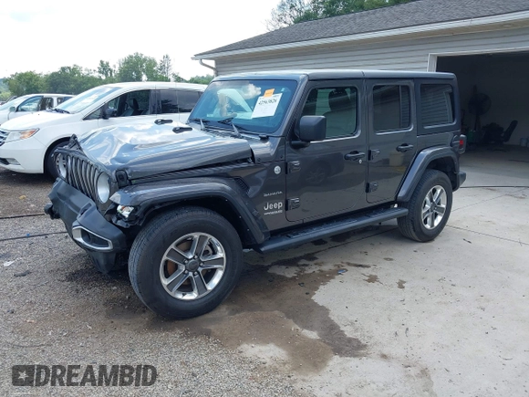 2022 Jeep Wrangler Unlimited Sahara Altitude z VIN 1C4HJXEG6NW103779, wystawiony jako IAAI lot #42563826 z przebiegiem 79 315 mil mil oraz . Historia ofert i sprzedaży dostępna na DreamBid. Obrazek 21.