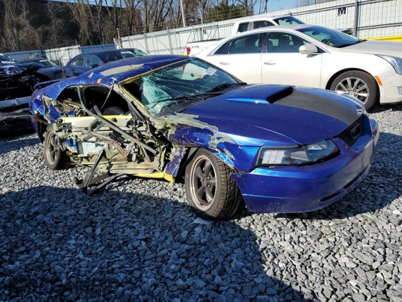 2002 Ford Mustang GT Deluxe with VIN 1FAFP42X12F193272, listed as a Copart auction lot 48778015 with 0 mi miles and Clean Title. Bid and sale history available at carsss.com. Image 4.