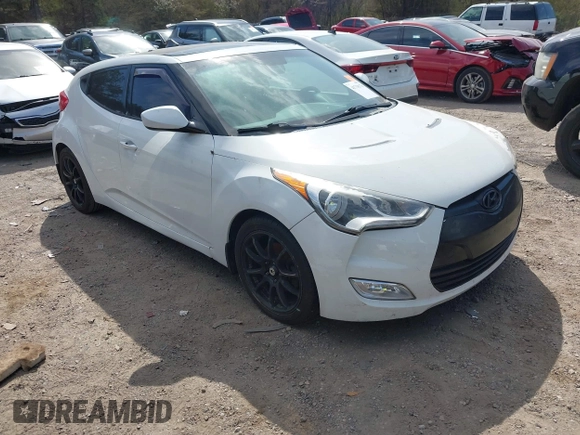 2014 Hyundai Veloster with VIN KMHTC6AD1EU217707, listed as a IAAI auction lot 41718176 with 191,306 mi miles. Bid and sale history available at carsss.com. Image 1.