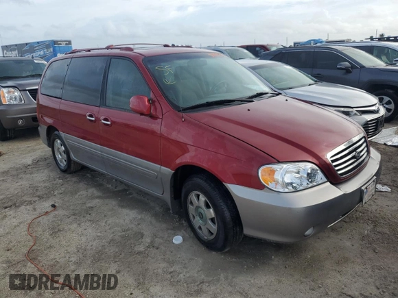2003 Kia Sedona LX with VIN KNDUP131136419628, listed as a Copart auction lot 79094874 with 0 mi miles and Non Repairable. Bid and sale history available at carsss.com. Image 4.