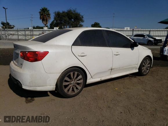2013 Kia Forte SX with VIN KNAFW4A35D5741002, listed as a Copart auction lot 75131484 with 204,722 mi miles and Salvage Title. Bid and sale history available at carsss.com. Image 3.