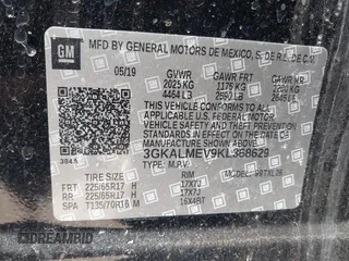 2019 GMC Terrain SLE with VIN 3GKALMEV9KL368629, listed as a IAAI auction lot 42411832 with 46,639 mi miles and . Bid and sale history available at DreamBid. Image 9.