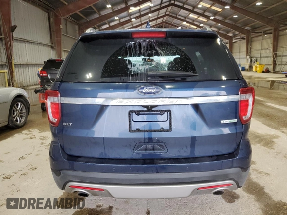 2017 Ford Explorer XLT with VIN 1FM5K7DH4HGD78362, listed as a Copart auction lot 51101545 with 127,091 mi miles and Salvage Title. Bid and sale history available at DreamBid. Image 6.