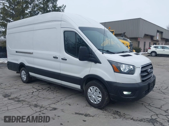 2020 Ford Transit Cargo with VIN 1FTBW3XG0LKB42773, listed as a IAAI auction lot 41564980 with 57,124 mi miles and . Bid and sale history available at carsss.com. Image 1.