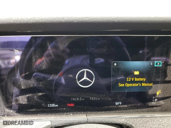 2024 Mercedes-Benz AMG GT with VIN W1K7X6BB8RV000216, listed as a Copart auction lot 78584814 with 7,421 mi miles and Salvage Title. Bid and sale history available at carsss.com. Image 9.
