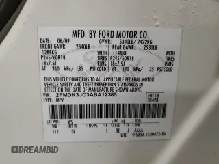 2010 Ford Edge SEL with VIN 2FMDK3JC3ABA12385, listed as a Copart auction lot 52628715 with 282,737 mi miles and Clean Title. Bid and sale history available at carsss.com. Image 16.