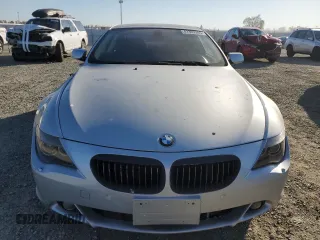 2005 BMW 6 Series 645Ci with VIN WBAEH73455B193325, listed as a Copart auction lot 42369205 with 0 mi miles and Salvage Title. Bid and sale history available at carsss.com. Image 5.