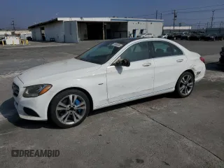 2017 Mercedes-Benz C 350e with VIN 55SWF4HBXHU223101, listed as a Copart auction lot 74845054 with 82,049 mi miles and Salvage Title. Bid and sale history available at DreamBid. Image 1.