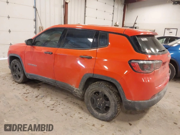 2019 Jeep Compass Sport with VIN 3C4NJCAB3KT851008, listed as a IAAI auction lot 41275348 with 86,318 mi miles and . Bid and sale history available at DreamBid. Image 3.