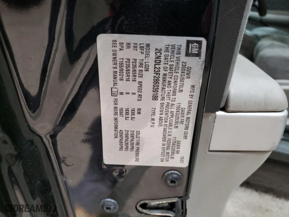 2008 Chevrolet Equinox LS with VIN 2CNDL23F286039188, listed as a Copart auction lot 73514654 with 199,145 mi miles and Salvage Title. Bid and sale history available at carsss.com. Image 12.
