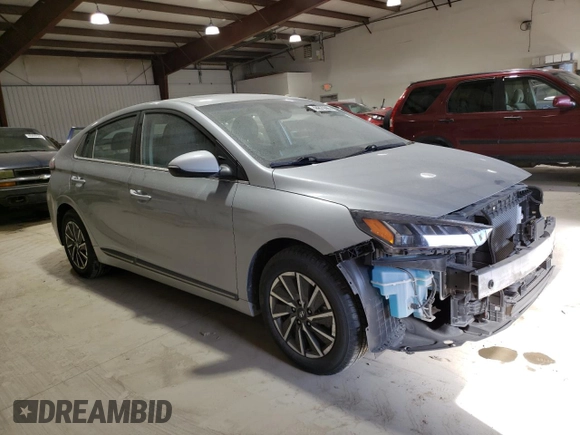 2021 Hyundai Ioniq Limited with VIN KMHC85LJ2MU078751, listed as a Copart auction lot 44879685 with 15,633 mi miles and Salvage title. Bid and sale history available at DreamBid. Image 4.