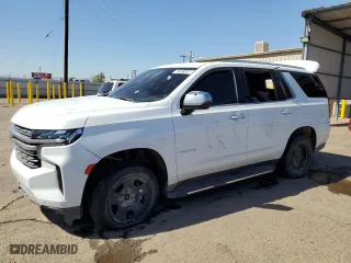 2023 Chevrolet Tahoe Premier with VIN 1GNSKSKD1PR273296, listed as a Copart auction lot 53361465 with 0 mi miles and Salvage Title. Bid and sale history available at carsss.com. Image 1.