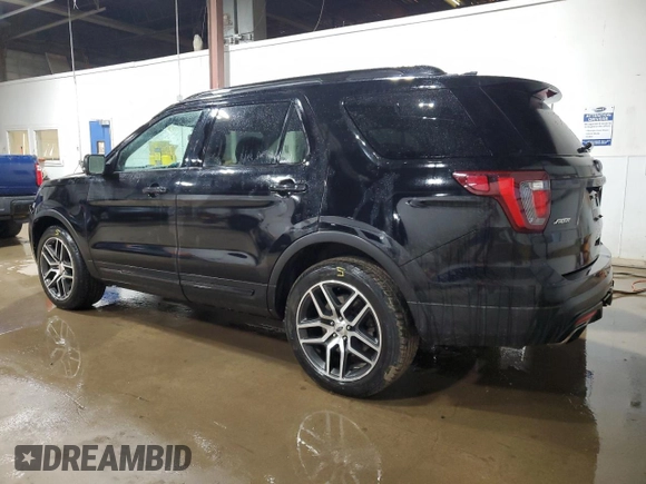 2017 Ford Explorer Sport z VIN 1FM5K8GT3HGC75830, wystawiony jako Copart lot #54857675 z przebiegiem 129 096 mil mil oraz Szkoda całkowita • Salvage title. Historia ofert i sprzedaży dostępna na DreamBid. Obrazek 2.