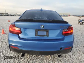 2015 BMW 2 Series M235i with VIN WBA1J7C59FV359017, listed as a Copart auction lot 82226554 with 87,881 mi miles and Salvage Title. Bid and sale history available at carsss.com. Image 6.